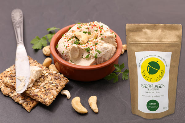 gærflager nutritional yeast til vegansk ost med agar agar Nutty Vegan