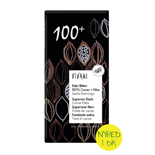 vegansk mørk chokolade køb - vivani mørk 100% chokolade