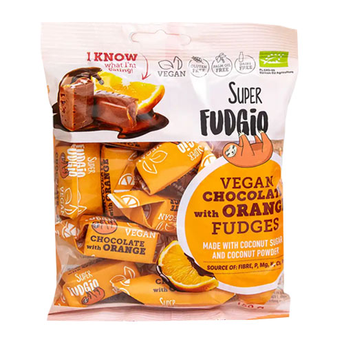 veganske karameller - vegansk slik - super fudgio chokoorange
