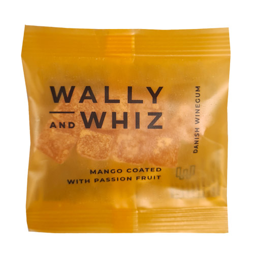 vegansk vingummi - vegansk slik wally and whiz flowpack mango