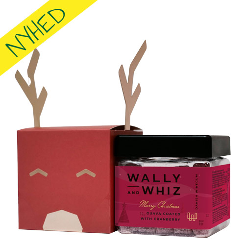 vegansk juleslik - vegansk vingummi - wally and whiz julegaveæske rensdyr