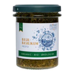 vegansk grøn pesto - rømer vegan basilikumspesto