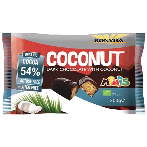 vegansk chokolade bar med kokos - vegansk slik - glutenfri produkter