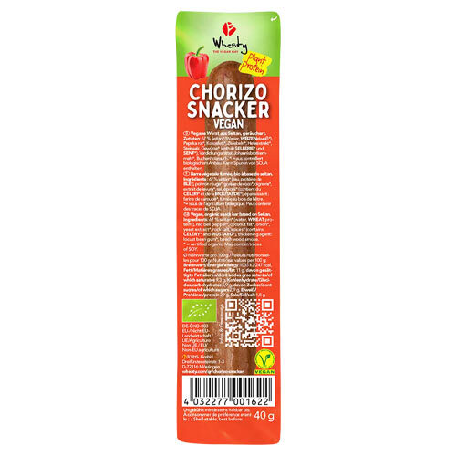 Vegansk protein snack - vegansk kød - chorizo