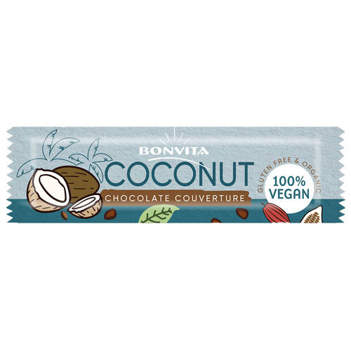 vegansk chokolade bar med kokos - laktosefri chokolade