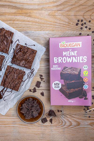 glutenfri kageblanding - vegansk kage mix - brownies biovegan