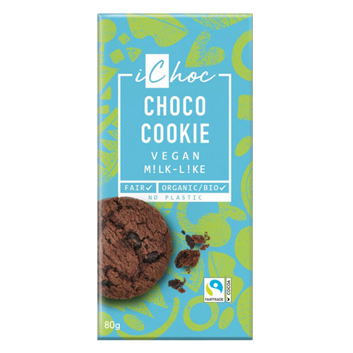 Vegansk chokolade - ichoc cookie - laktosefri chokolade