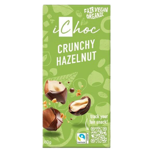 vegansk slik - ichoc vegansk og laktosefri chokolade med nødder