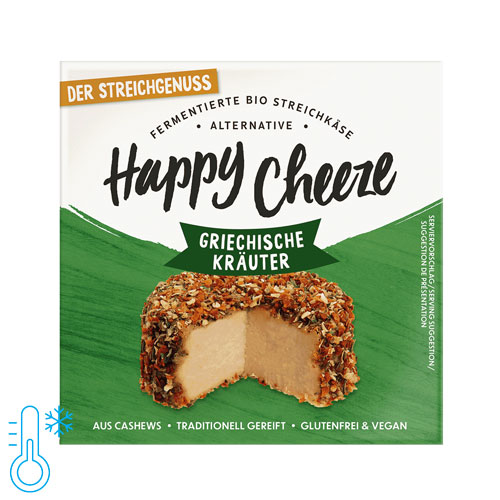Vegansk ost med græske urter - vegansk pålæg - happy cheeze