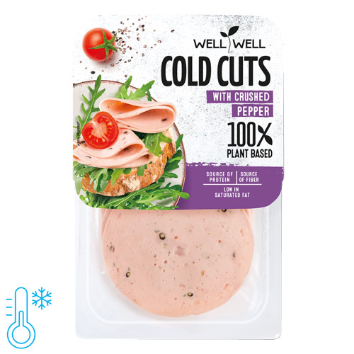 Vegansk pålæg i skiver med peber - well well