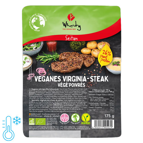 Vegansk steak - vegansk kød alternativ af seitan - wheaty grillmad