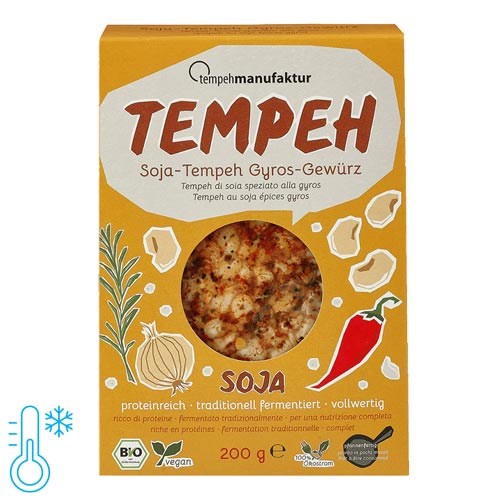 vegansk protein rig kød erstatning - tempeh gyros
