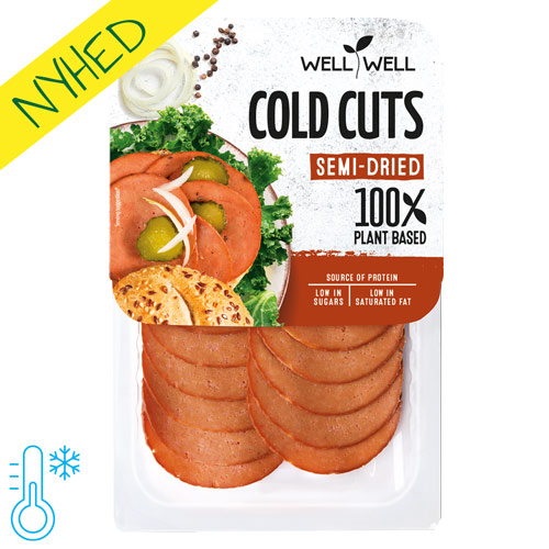 Veganske pålægsskiver af seitan