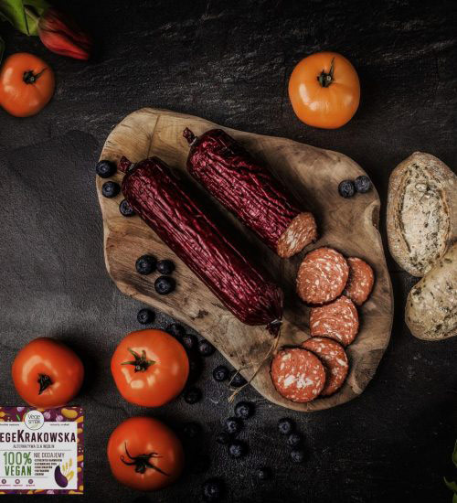 Vegansk pålægspølse - vegansk spegepølse