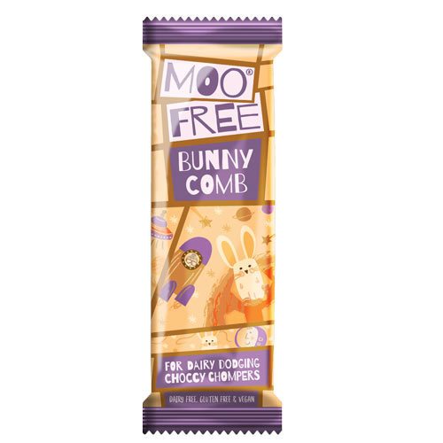 laktosefri chokolade med karamel - Moo Free - vegansk slik-bar
