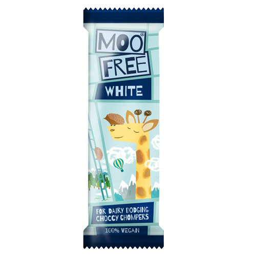 Mælkefri og vegansk hvid chokolade - moo free