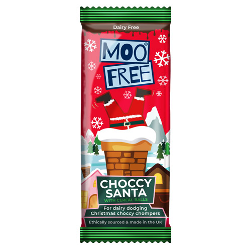 Vegansk juleslik - mælkefri chokolade-julemand - santa