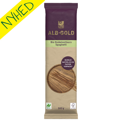 Vegansk pasta med fuldkornsspelt - alb gold
