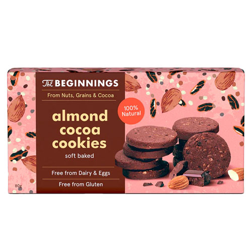 vegansk kage - glutenfri cookies med mandler