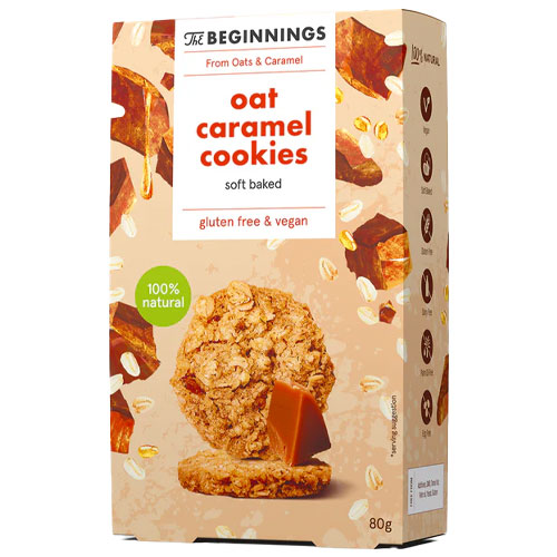 veganske cookies med karamel - glutenfri produkter