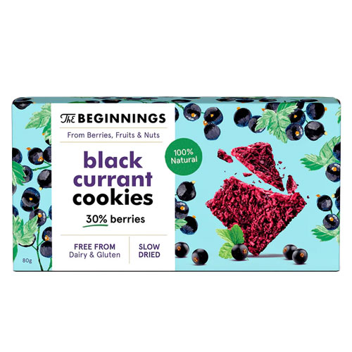 veganske cookies med solbær