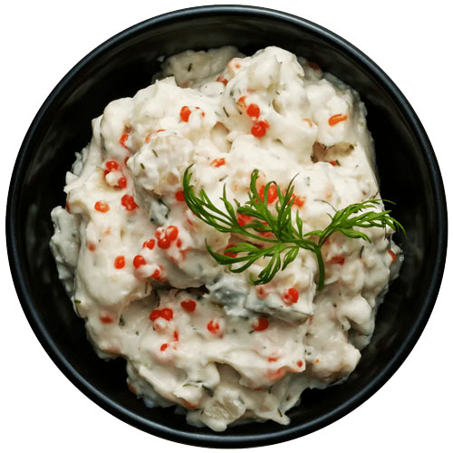 yipin skagen salat - vegansk pålægssalat