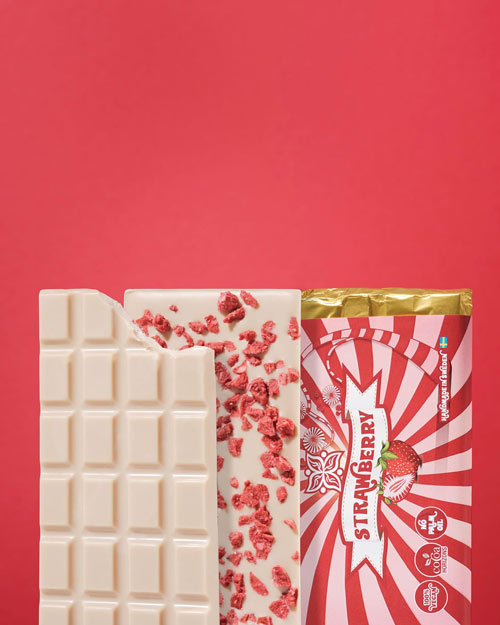 mælkefri hvid chokolade -vegan delights strawberry