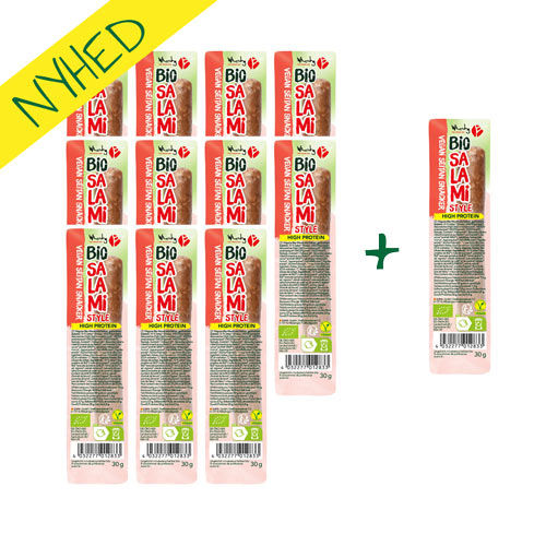 vegansk salami snackpølse til madpakken - wheaty