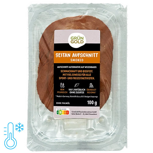 seitan i skiver - vegansk pålæg - grüngold