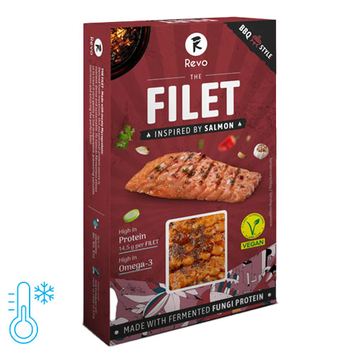 Vegansk fiskealternativ - revo filet - salmon style BBQ
