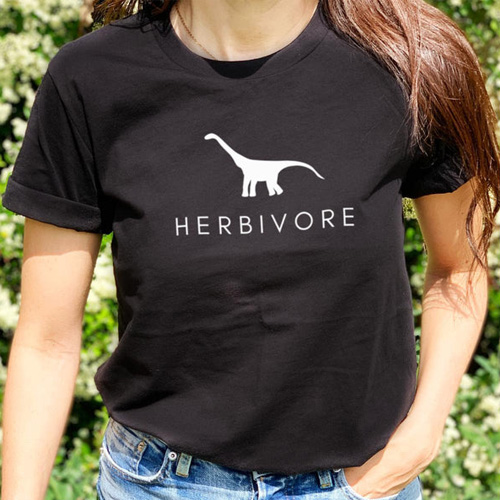 Vegansk-t-shirt med print---herbivore---Vegan-Outfitters.jpg