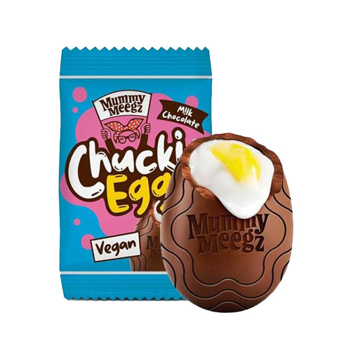 Vegansk chokoladeæg med fyld - Chuckie egg mummy meegz