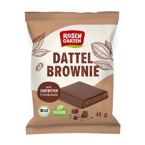 vegansk kage køb - rosengarten daddelbrownie